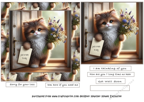Just a note to say cat - CUP1350016_107 | Craftsuprint