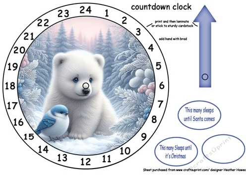 advent cutie calendars 17 polar bear - CUP1350911_107 | Craftsuprint