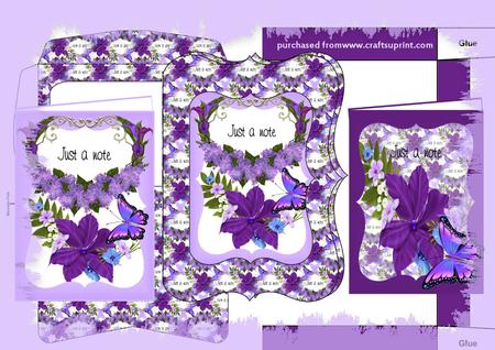 Just a Note Floral Note Set - CUP368198_107 | Craftsuprint