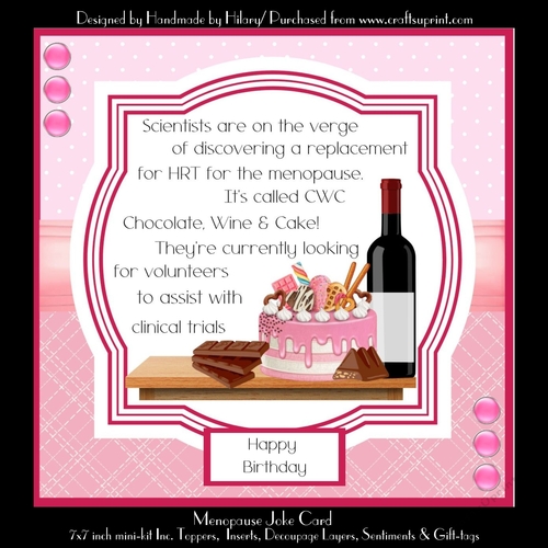 Menopause Joke Card CUP1197131_118824 Craftsuprint