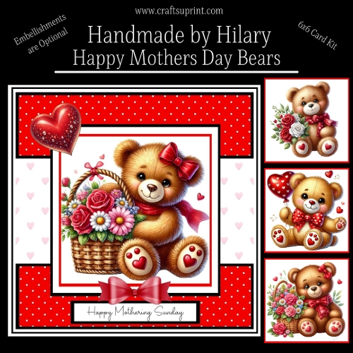 Happy Mothers Day Bears - CUP1367526_118824 | Craftsuprint