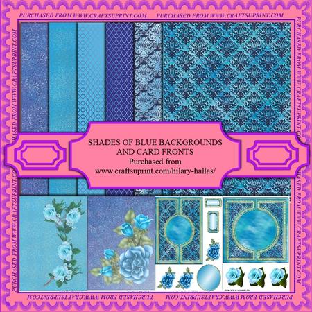 Shades of Blue Backgrounds & Card Fronts - CUP632182_819 | Craftsuprint