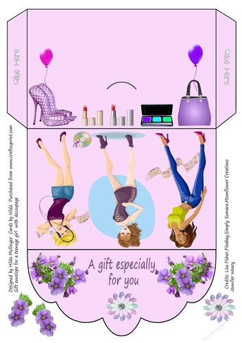 Gift envelope for a teenage girl - CUP1035549_10778 | Craftsuprint