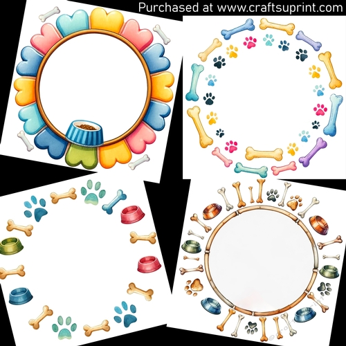 Random Dog Frames Dog frames 2 - CUP1298584_123648 | Craftsuprint