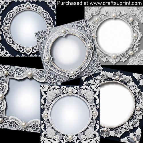 Pretty Frames Pretty lace frames 11 REQUESTED - CUP1312259_123648 | Craftsuprint