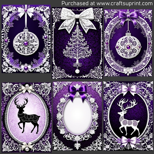 Christmas lace frames 5x7 45 CUP1322615_123648 Craftsuprint