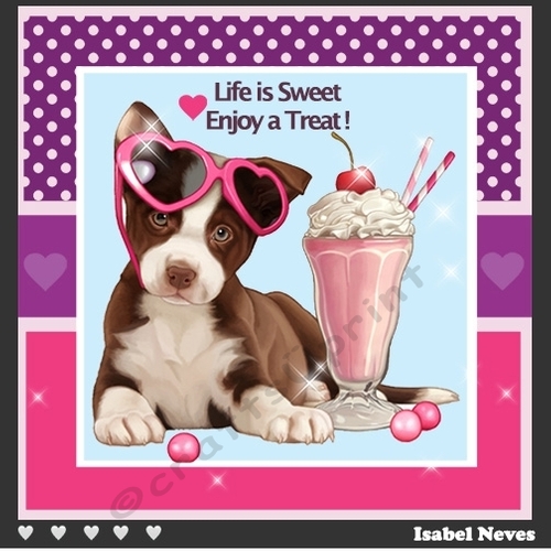 Life Is Sweet Enjoy A Treat - CUP1152406_2073 | Craftsuprint