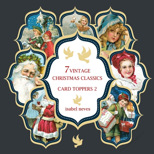 7 Vintage Christmas Classics Card Toppers 2 CUP984136_2073 Craftsuprint