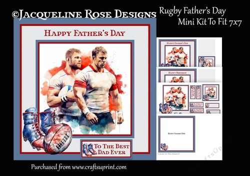 Rugby Fathers Day Mini Kit - CUP1215817_16 | Craftsuprint