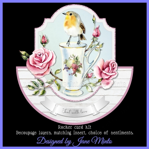 ROSEY ROBIN rocker card - CUP1104580_57683 | Craftsuprint