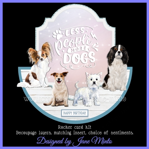 MORE DOGS rocker card CUP1106378_57683 Craftsuprint