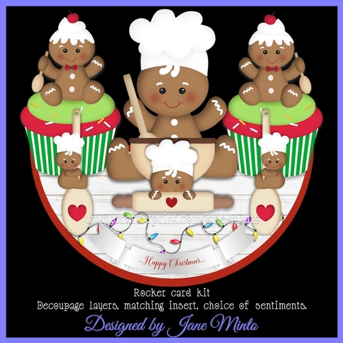 GINGERBREAD ROCKER CARD - CUP1130075_57683 | Craftsuprint