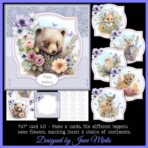 WILD ANIMALS mini kit - SET 2 - CUP1193405_57683 | Craftsuprint