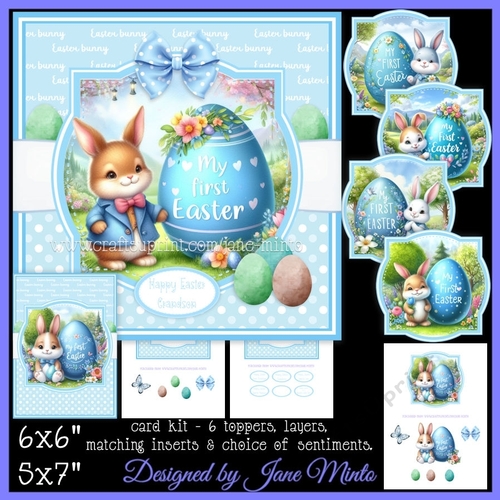 MY FIRST EASTER blue - CUP1284279_57683 | Craftsuprint