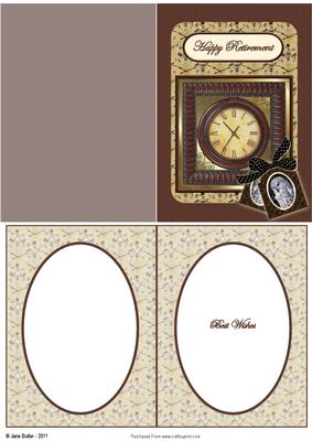 Owl Retirement Quick Card with Insert - CUP171212_108 | Craftsuprint