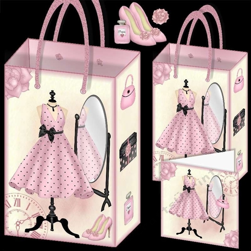 Party Time Dress Gift Bags CUP1199629_122915 Craftsuprint