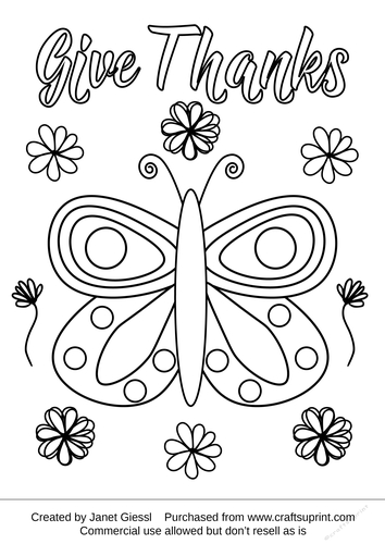 Gratitude Coloring Page/Digi Stamp 2 - CUP971457_70151 | Craftsuprint