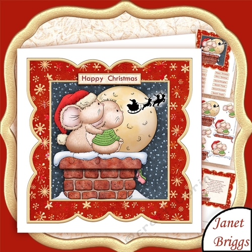 THE MAGIC OF CHRISTMAS 7x7 Card Topper & Decoupage Mini Kit CUP724278