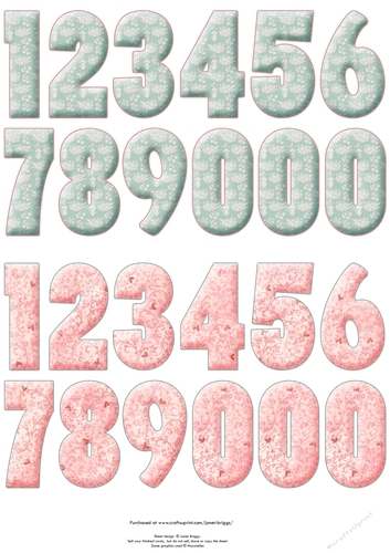 Age Numbers for Create Any Name Baby Girl Kit on cup422369_68 ...