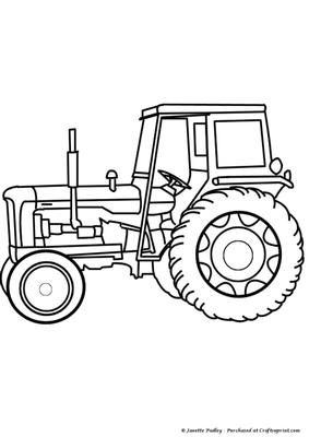 Tractor Stamp - 1 - CUP346984_1749 | Craftsuprint