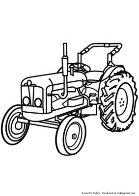 Tractor Stamp - 2 - CUP346988_1749 | Craftsuprint