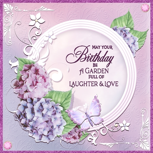 Hydrangea Birthday Card - CUP1033585_2474 | Craftsuprint