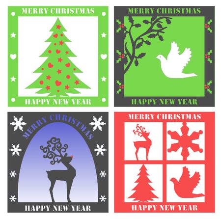 Set Of 4 Easy Christmas Toppers &amp; Commercial - CUP710911_2105 | Craftsuprint