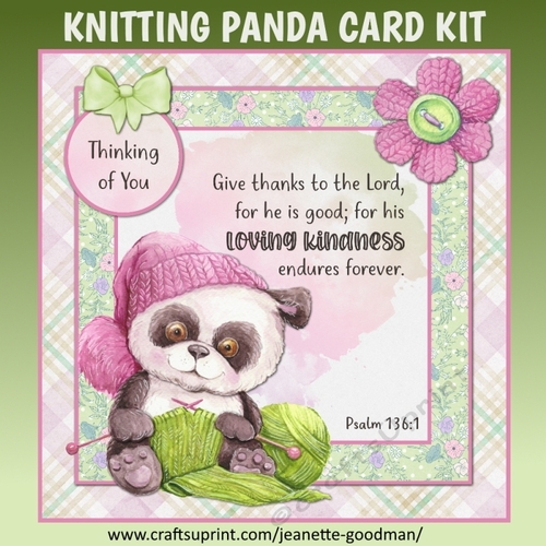 Knitting Panda Optional Bible Verse Card Kit - CUP1049850_1550 ...