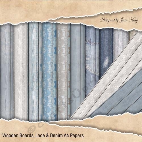 Wooden Boards Lace Denim Papers CUP1225492 1298 Craftsuprint wooden-boards-lace-denim-papers-cup1225492-1298-craftsuprint