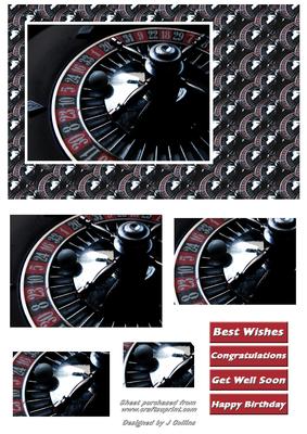 Customized Roulette Card Roulette Card Front - CUP341423_1751 | Craftsuprint