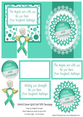 Cervical / Ovarian Cancer Card - CUP343779_1777 | Craftsuprint