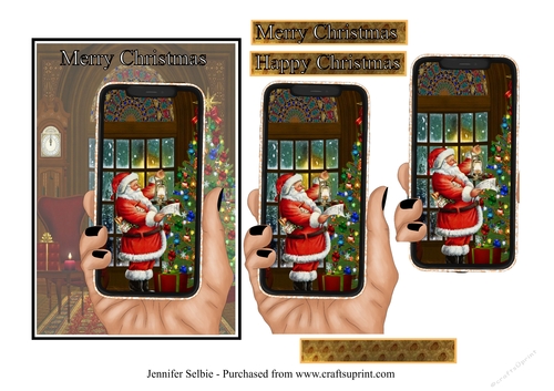 Click I caught Santa too - CUP1178766_9955 | Craftsuprint