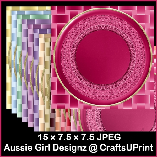 8mm Gold Edging Round Gold Edging Backgrounds-sweet - CUP1291598_68705 | Craftsuprint