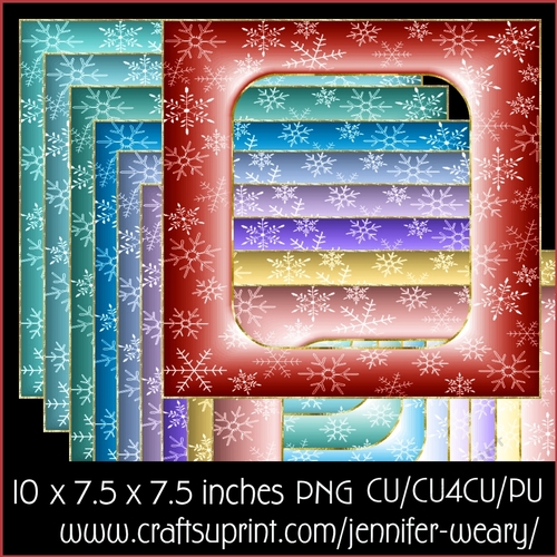Jolly Christmas Frames 3 - CUP911461_68705 | Craftsuprint