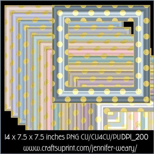 Golden Dot Frames-Neutral - CUP969622_68705 | Craftsuprint