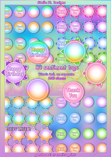 FLOWER SENTIMENT TAGS - CUP1024718_102747 | Craftsuprint