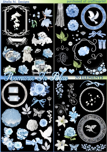 ROMANCE IN BLUE - CUP1029347_102747 | Craftsuprint