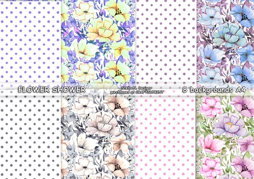 FLOWER SHOWER BACKGROUND KIT - CUP1030792_102747 | Craftsuprint