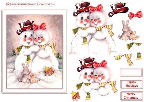 WINTER LOVE DECOUPAGE TOPPER - CUP1079986_102747 | Craftsuprint