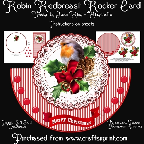 Robin Redbreast rocker card - CUP1054675_1716 | Craftsuprint