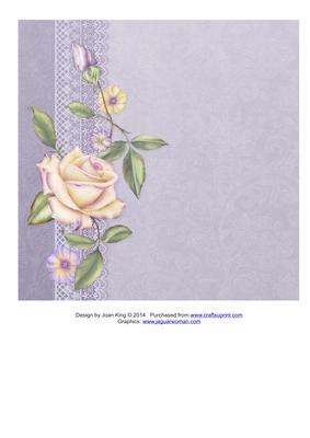 White Rose Insert - CUP553324_1716 | Craftsuprint