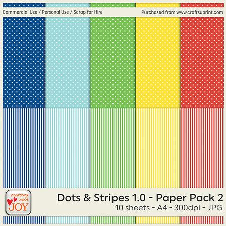 Polka Dots and Stripes 1.0 - Background Papers 2 - CUP668797_2356 ...
