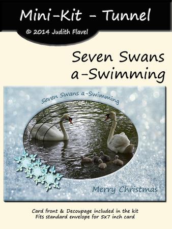 Seven Swans A-swimming - Tunnel Card - CUP551116_2 | Craftsuprint