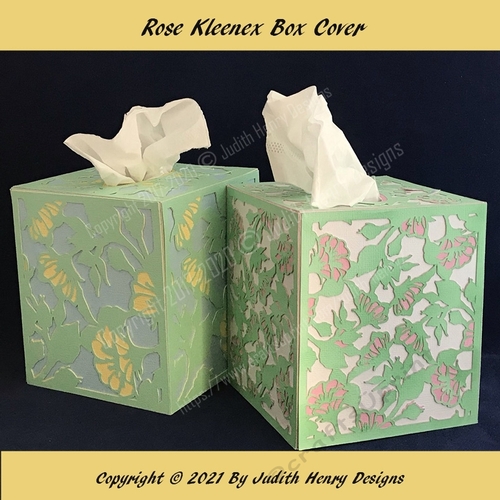Rose Kleenex Box Cover CUP1092694_2228 Craftsuprint