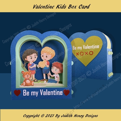 Valentine Kids Box Card - CUP1094473_2228 | Craftsuprint