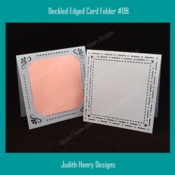 Deckled Edged Card Folder #08