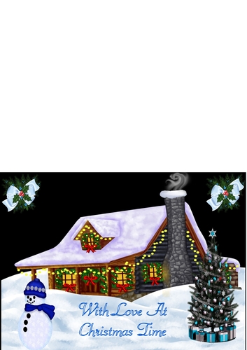 To A Wonderful Mum - Large Handmade Christmas Card - MBXL3 - Tilt Art