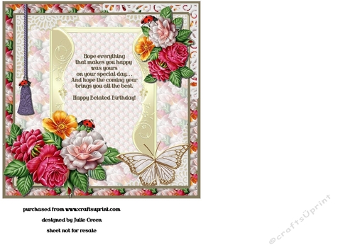 butterflies and roses belated insert - CUP1025496_653 | Craftsuprint