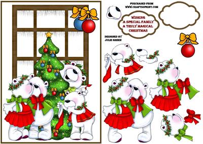 Beary Merry Christmas - CUP489941_653 | Craftsuprint