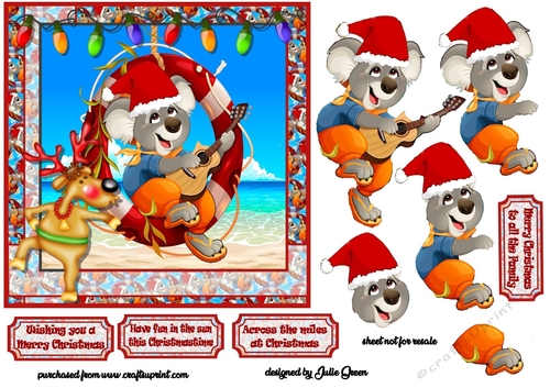 Christmas in the sun - CUP997962_653 | Craftsuprint